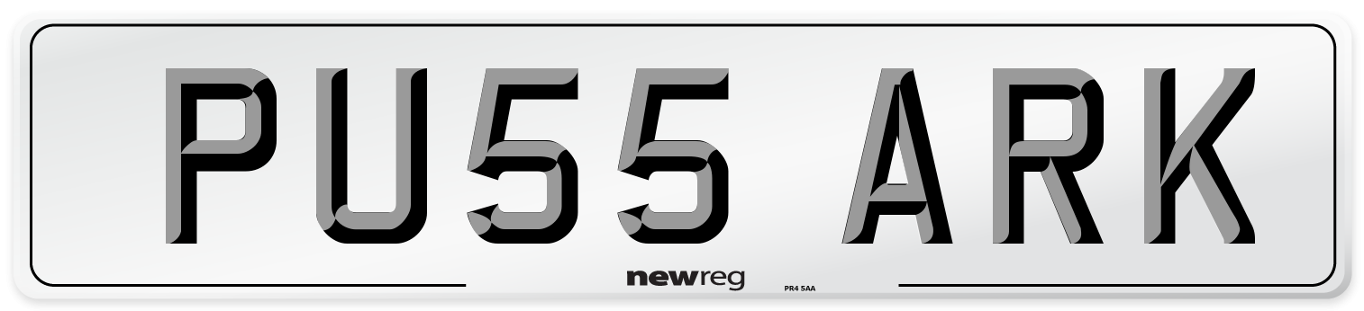 PU55 ARK Number Plate from New Reg